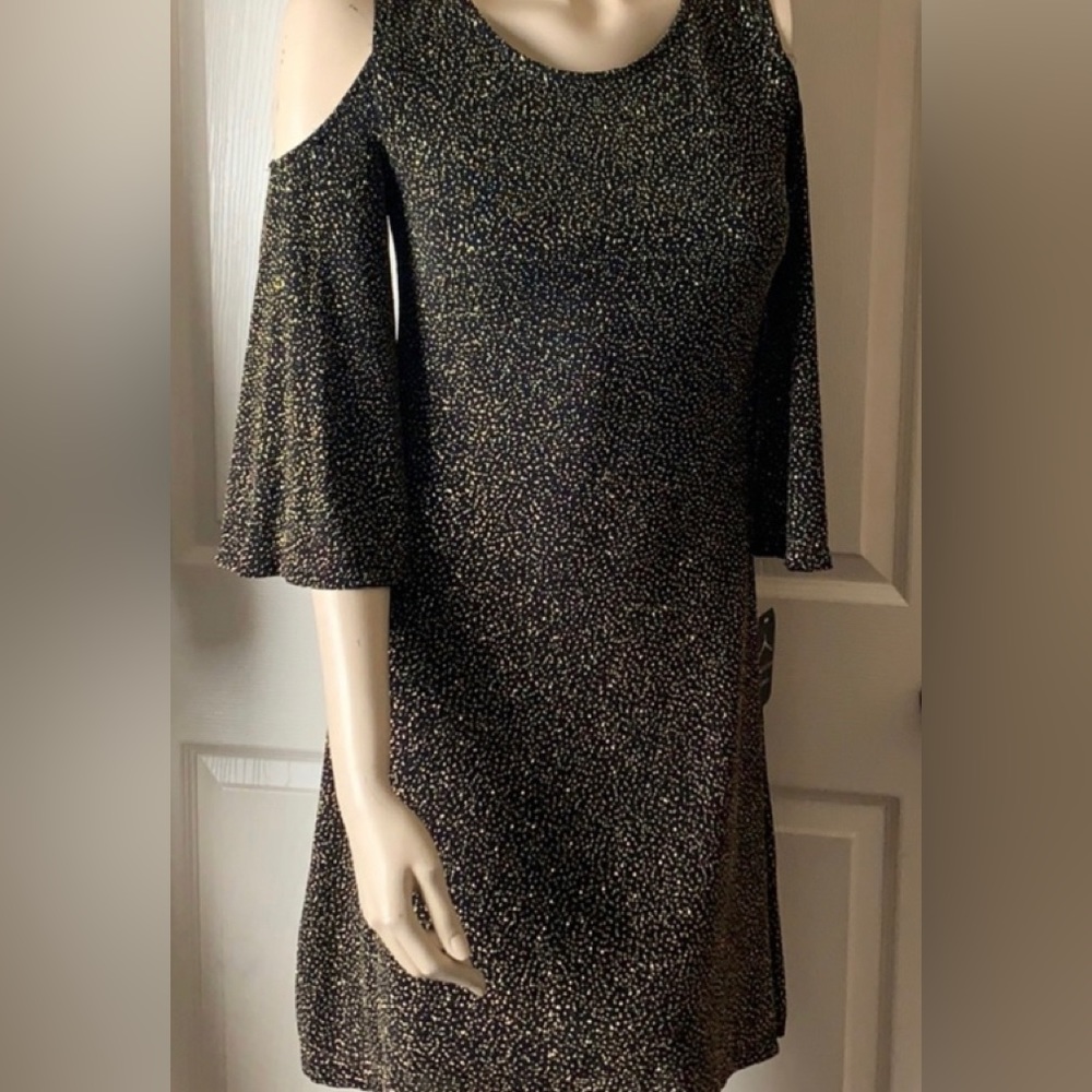 Open Shoulder Sparkly Dress